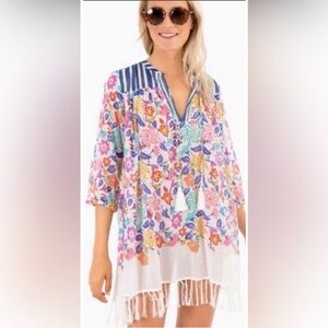Roberta Roller Rabbit Blue and Pink Tunic Top